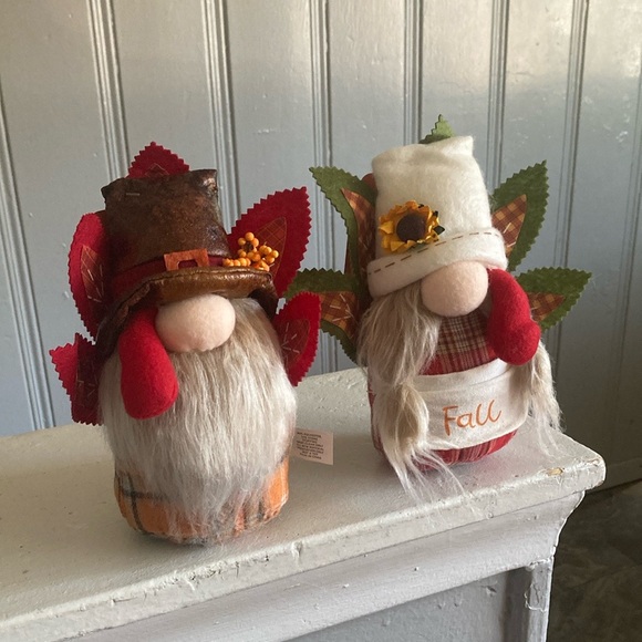 NWT- Set of 2- 8” Precious- Fall Turkey 🦃 Couple Gnome Decorations 🍁🌻 - Picture 3 of 17